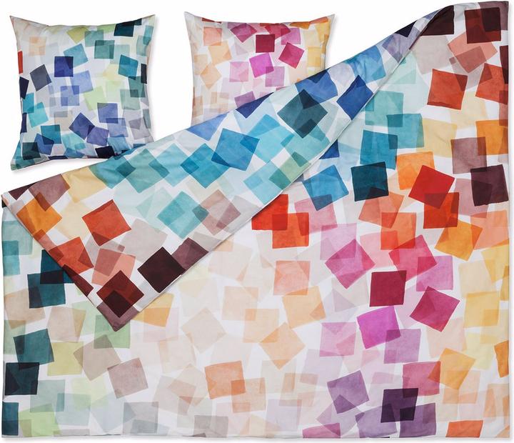 Immagine prodotto Estella Biancheria da letto Maco-Sateen Puzzle multicolore (Set di biancheria da letto, 135x200 cm + 80x80 cm)