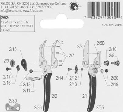Produktbild Felco Reparatursatz