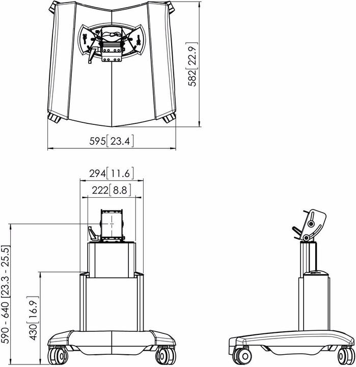 Actual product image Vogels PFT 2515 TROLLEY ADJUST