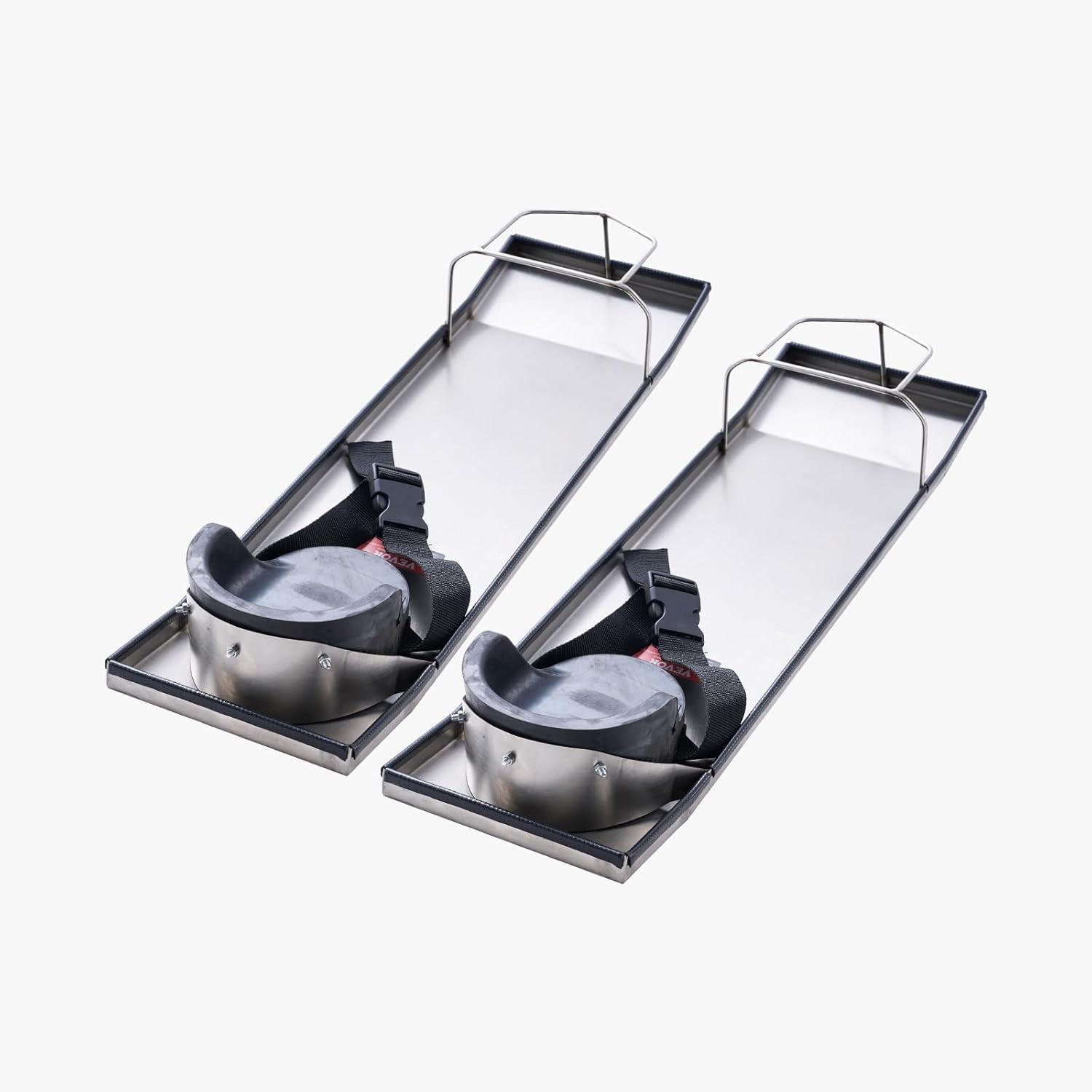 Vevor, Ginocchiere, Concrete Knee Boards 30 x 8 Inches Stainless Steel Concrete Gliders