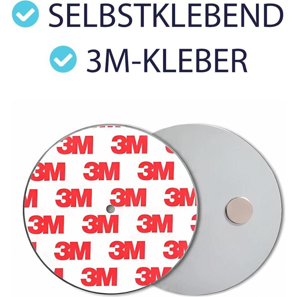 Thumbnail - König Design, Magnet, Rauchmelder Magnethalter Ø40 - Ø70 mm Feuermelder Befestigung Halterung Klebepad (1 x)