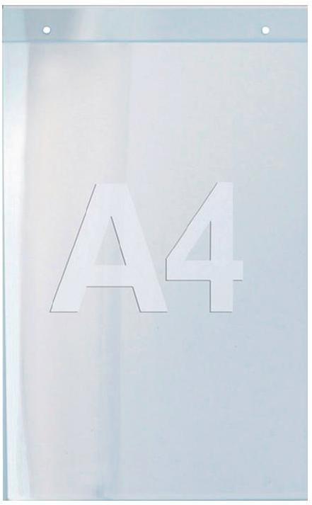Actual product image Twinco Wall brochure holder DIN A4 portrait acrylic transparent (A4, Cheer)