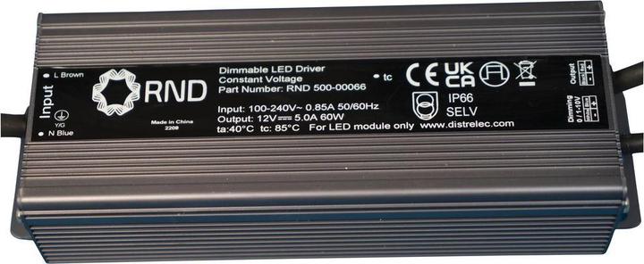 Image du produit RND Driver de LED, tension constante, 60W 2.5A 24V IP66