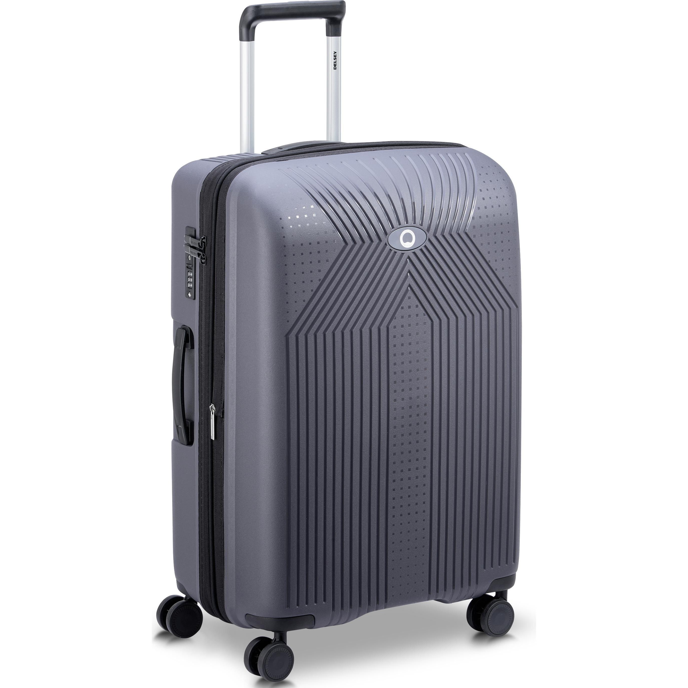 Delsey Grigio Ordener Expandable 66 Cm Suitcase, Anthracite, Valigia,