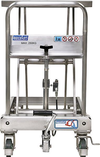 Immagine prodotto kaiserkraft Piano di sollevamento a pantografo in acciaio inox (250 kg)
