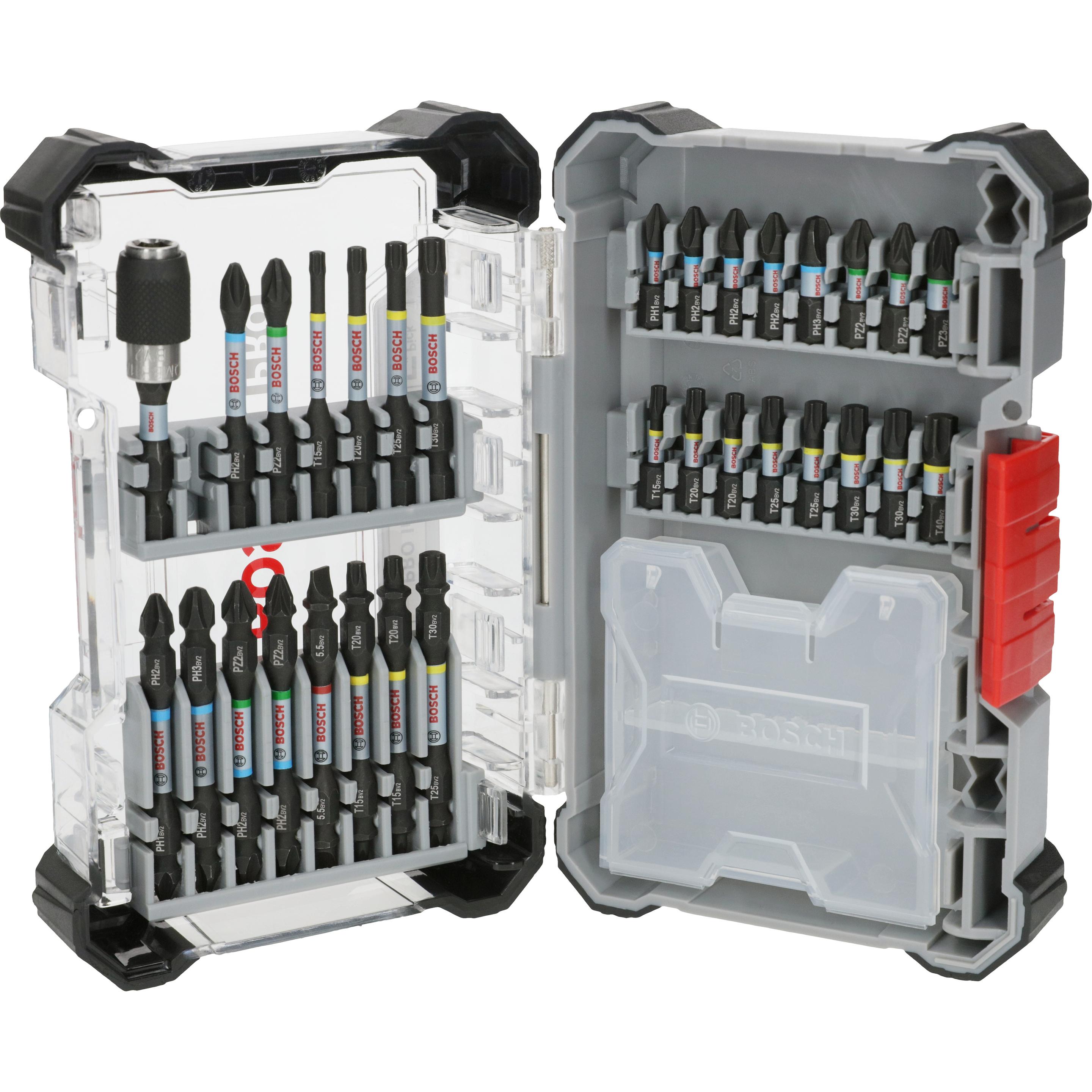 Bosch Professional Zubehör, Bits, PRO Impact Schrauberbit-Set, 31-tlg.