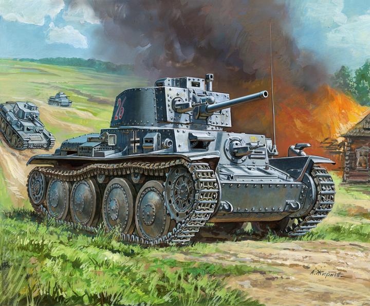 Produktbild Tamiya 1:100 WWII Deutscher Panzer 38t