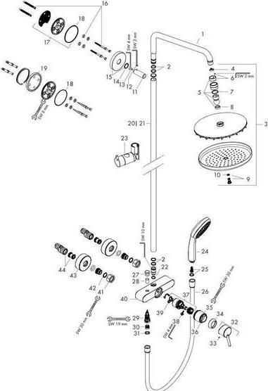 Produktbild hansgrohe Croma Duschsystem Chrom
