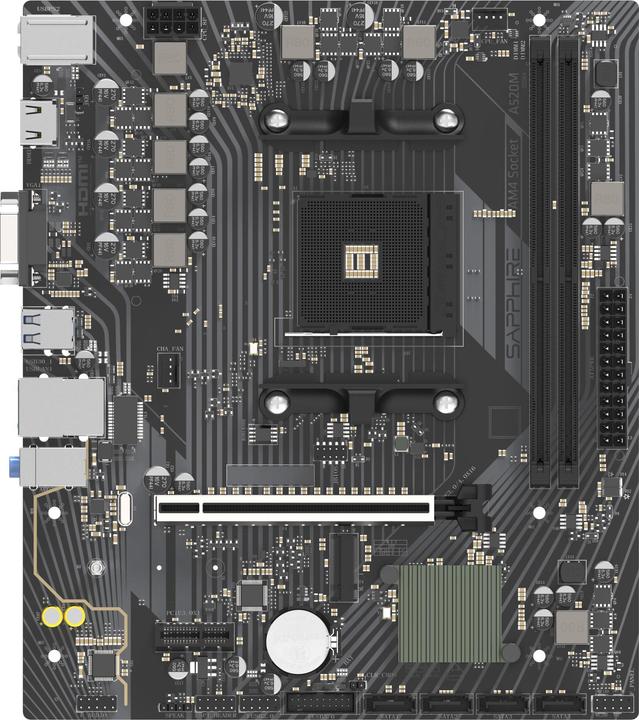 Sapphire A520M-E 1xHDMI 1.4 (AM4, AMD A520, mATX)