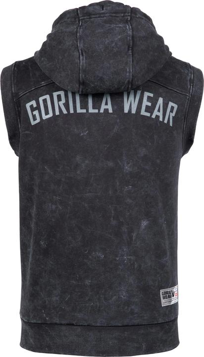 Actual product image Gorilla Wear Silverdale Ärmelloser Kapuzenpullover - Schwarz (XL)