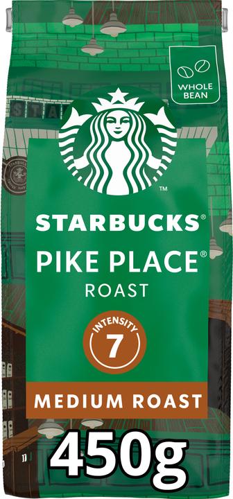 Starbucks Pike Place Roast Medium Roast ganze Kaffeebohnen (450 g, Mittlere Röstung)