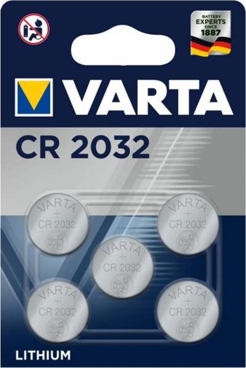 Actual product image Varta Cr2032 (5 pcs., CR2032, 230 mAh)