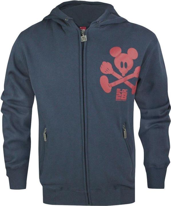 Immagine prodotto Bloc 28 Felpa con Cappuccio e Zip Intera Topolino Crossbones Uomo (S)