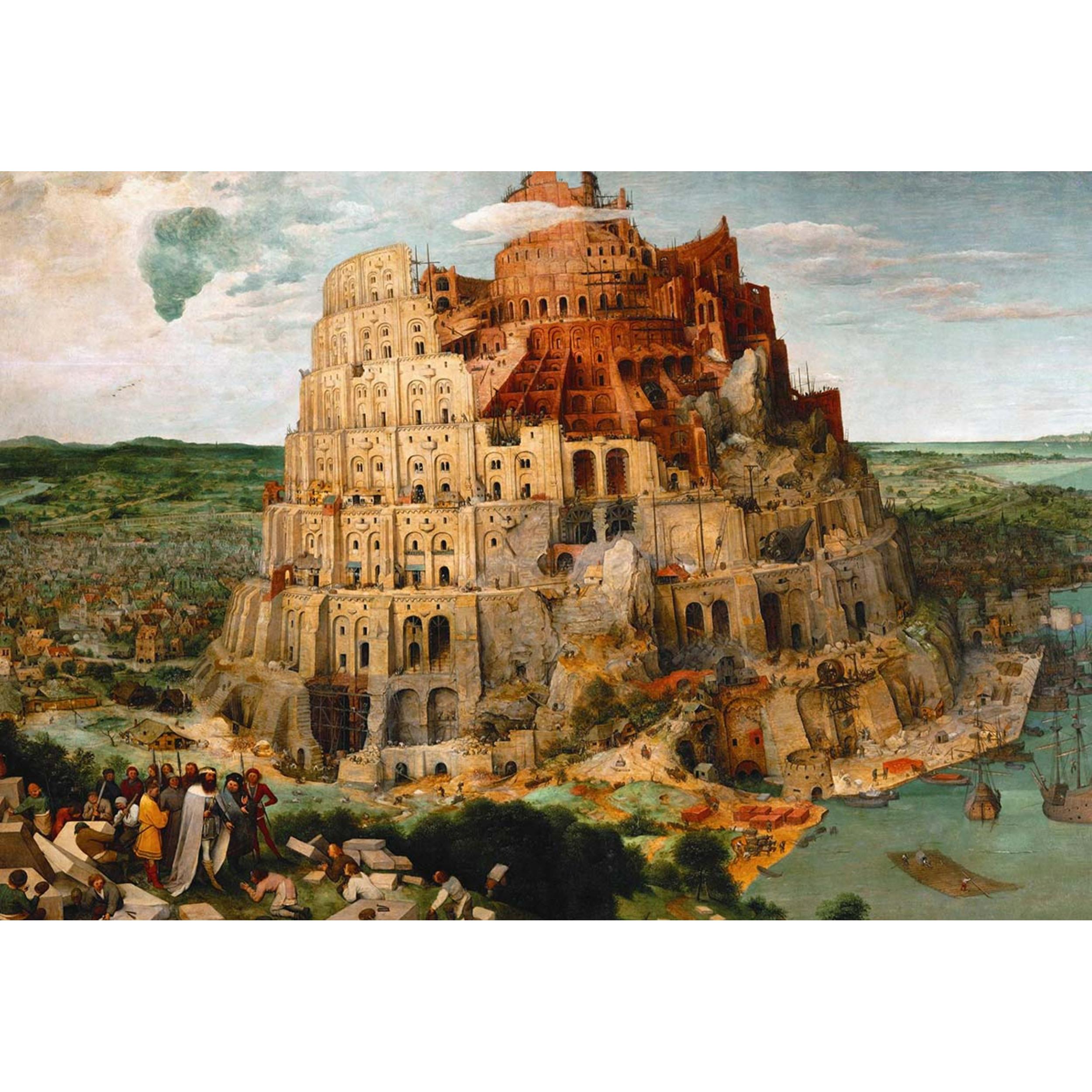 Thumbnail - D-Toys Puzzle 2000 pieces - Bruegel the Elder - Tower of Babel (2000 Teile)