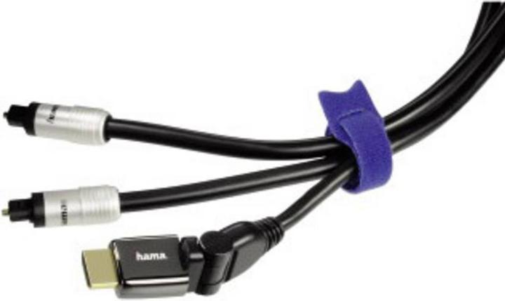 Produktbild Hama Klett-Kabelbinder, 12 Stück (Klettkabelbinder, 145 mm, 12 Stk.)