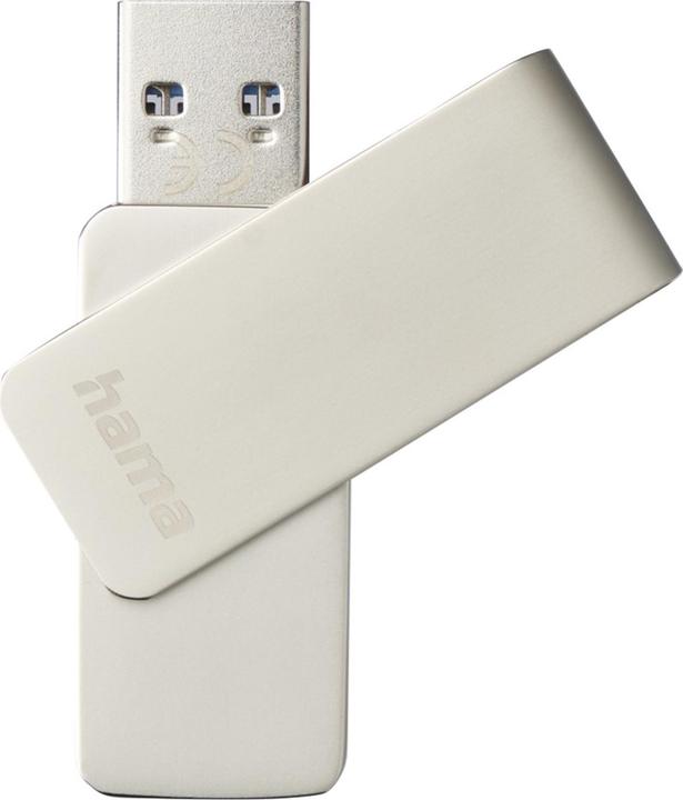 Image du produit Hama Clé USB Rotate Pro, USB 3.0, 64GB, 70MB/s, argentée (64 Go, USB-A)