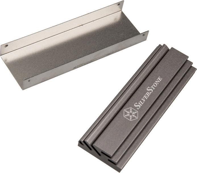 Actual product image Silverstone TP04 M.2 passive cooler, aluminum