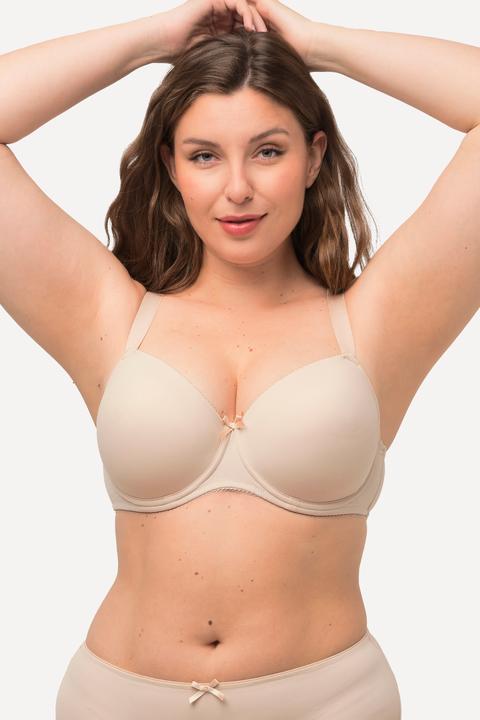Produktbild Ulla Popken Damen grosse Grössen Bügel-BH, Softschale, Cup B-E beige 90D 697144300-90D (90 D)