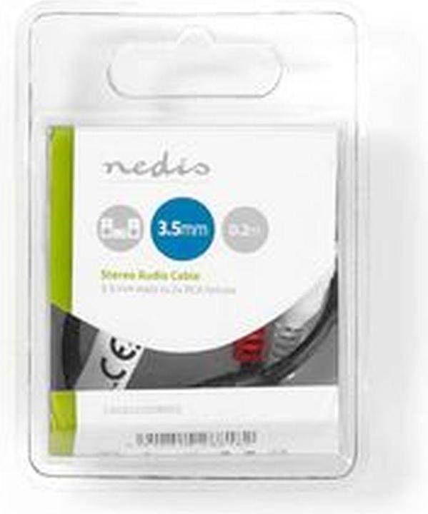 Produktbild Nedis Stereo-Audiokabel, 3,5 mm, 2X Cinch-Buchse (0.20 m, Cinch Kabel)