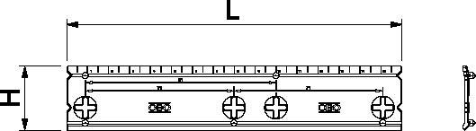 Actual product image OBO Bettermann Drilling template ZA BS