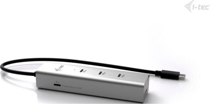 Produktbild i-tec USB-C Charging Metal HUB 5port with USB-C video 8K + Power Delivery 85W (USB-C, 5 Ports)