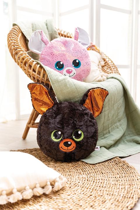 Actual product image NICI Cushion Bat Wakiki 32x32cm (32 x 32 cm)