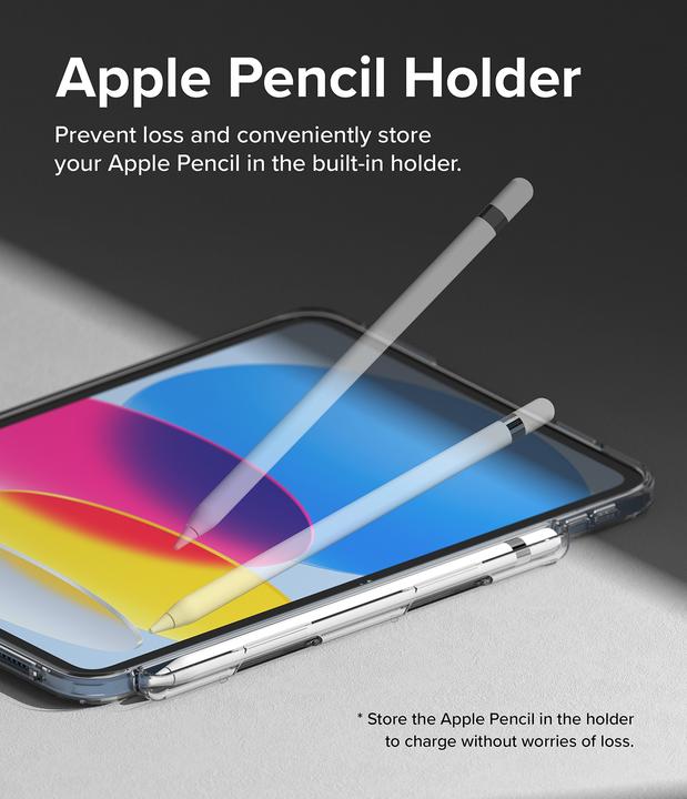 Produktbild Ringke Case for iPad 10th 2022 FUSION COMBO w OUTSTANDING* CLEAR (LIGHT GRAY 1P) (Apple iPad 2022 (10. Gen))