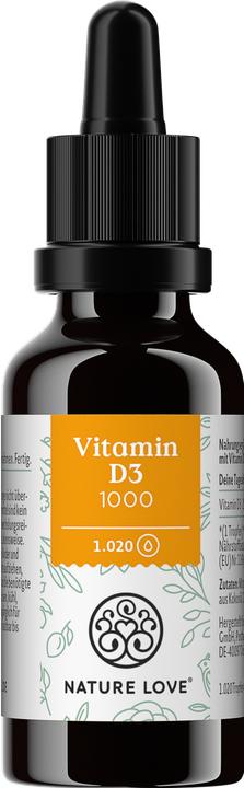 Produktbild Nature Love Vitamin D3 1000 (1 Stück, Tropfen)