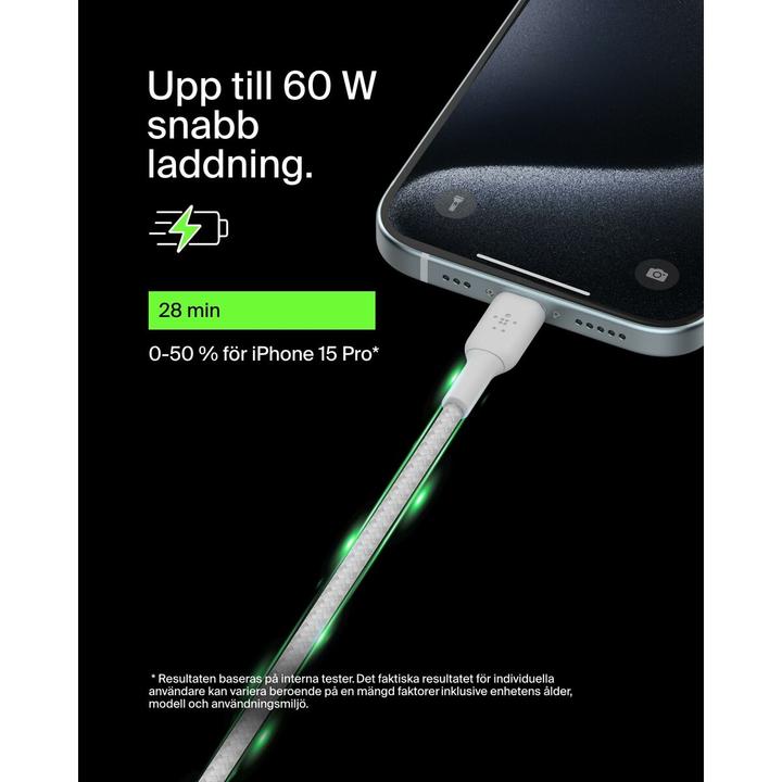 Productafbeelding Belkin USB C - USB C (2 m, USB 2.0, 60 W)