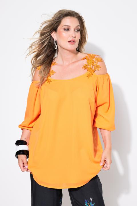 Produktbild Miamoda Bluse, Classic Fit, Schulter CutOut mit Spitze (56)