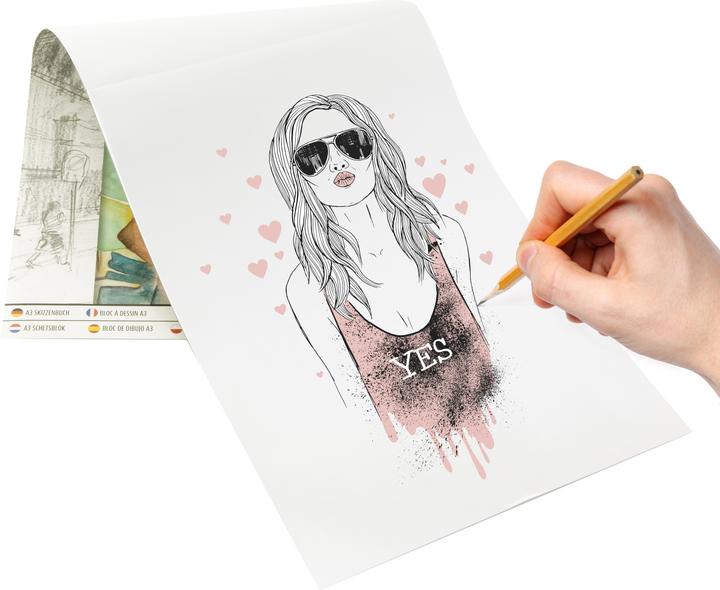 Produktbild Grafix A3 Sketchpad, 30 Blatt