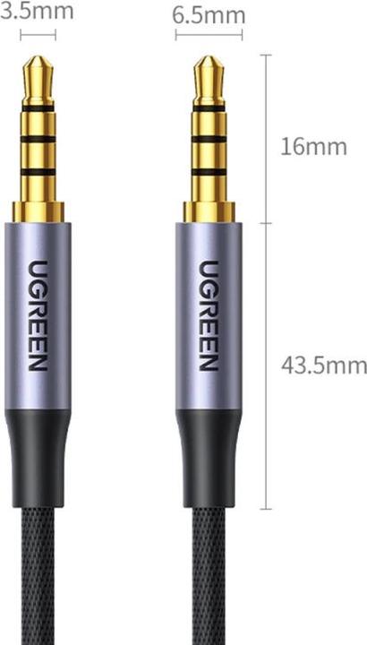 Actual product image Ugreen AV183 Mini jack cable 3.5mm (2 m, 3.5mm jack (AUX))