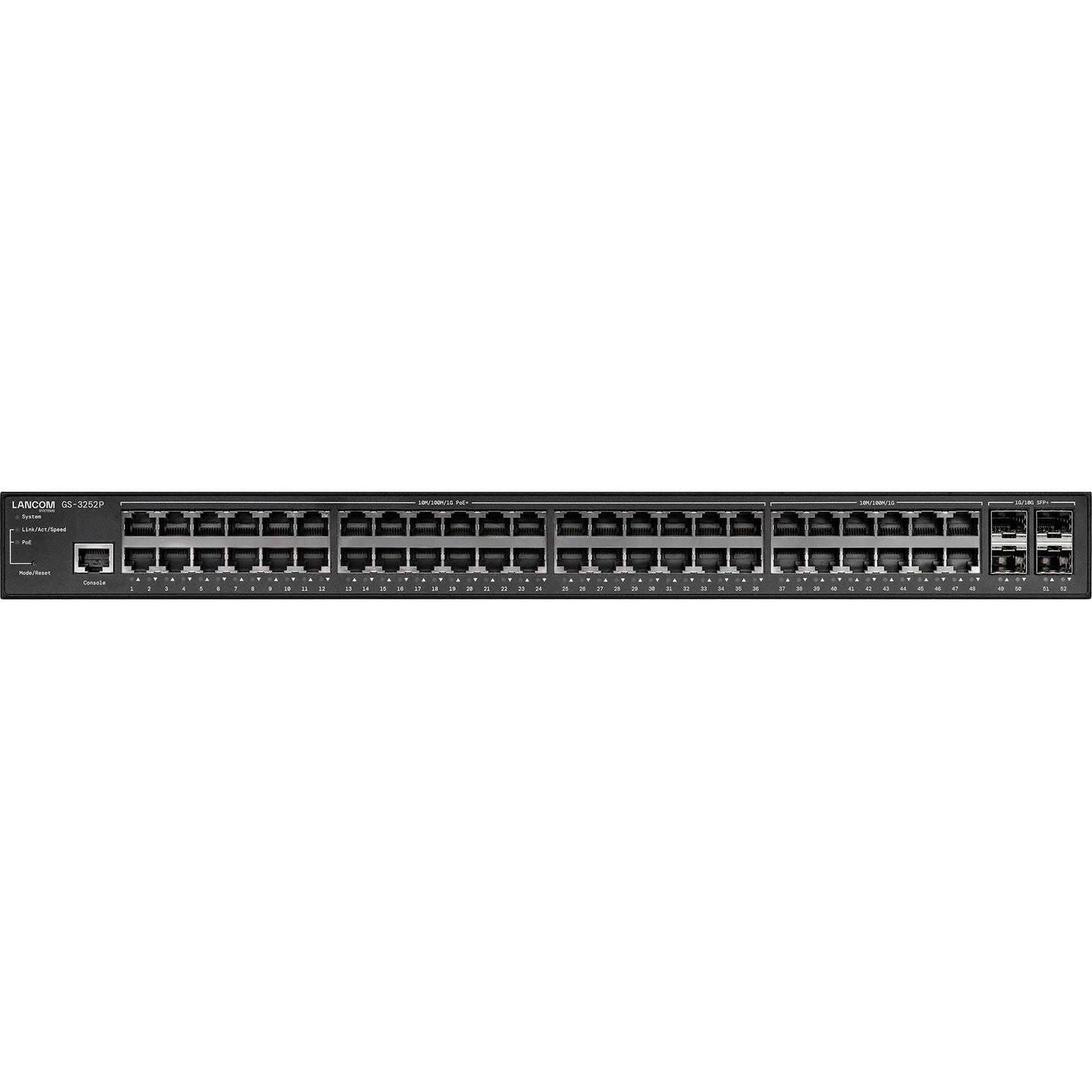 Thumbnail - Lancom Systems LANCOM GS-3252P Managed Layer-3-Lite Access Switch 48 1G Ethernet ports of which 36 with PoE+ max (48 Por...