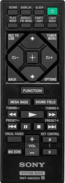 Actual product image Sony MHC-V13 (Electrical connection)
