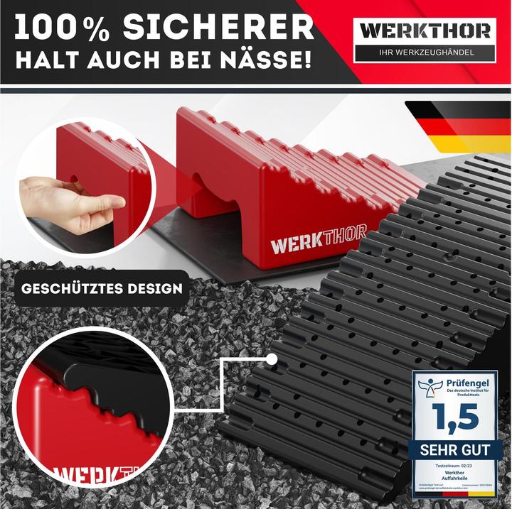 Immagine prodotto Werkthor Innovative Auffahrkeile mit Unterlegmatte