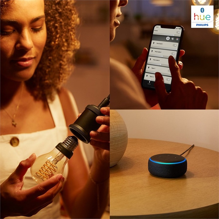 Immagine prodotto Philips Hue Tonalità Bianco BT (E27, 7 W, 550 lm, 1 x, G)