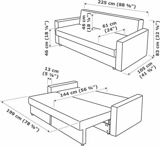 Produktbild Domoletti Sofa, brown col., 229 x 100 cm x 79 cm