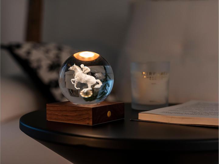 Actual product image Gingko Amber Crystal Light