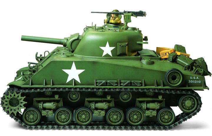Actual product image Tamiya M4 Sherman 105mm How. (Kit)