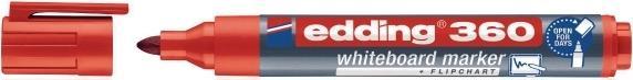 Produktbild Edding Whiteboard Marker 360, Rundspitze, Strichbreite 1,5-3 mm, rot (10 x)