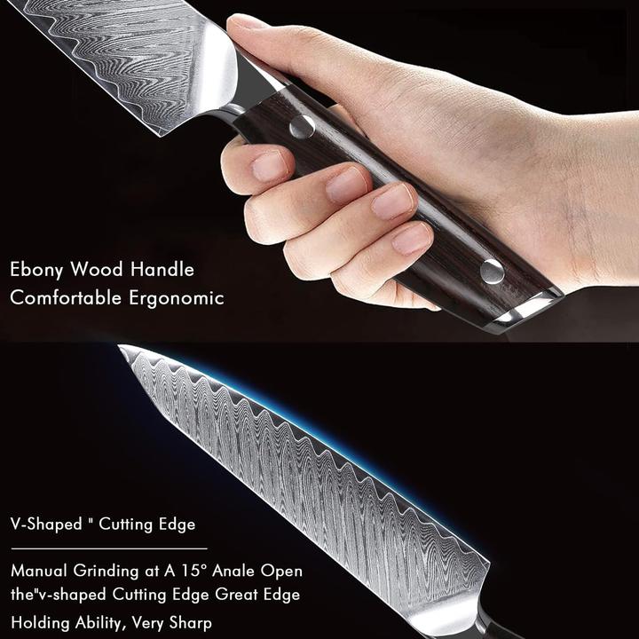 Produktbild Turwho 5 Zoll Damastmesser (13 cm)