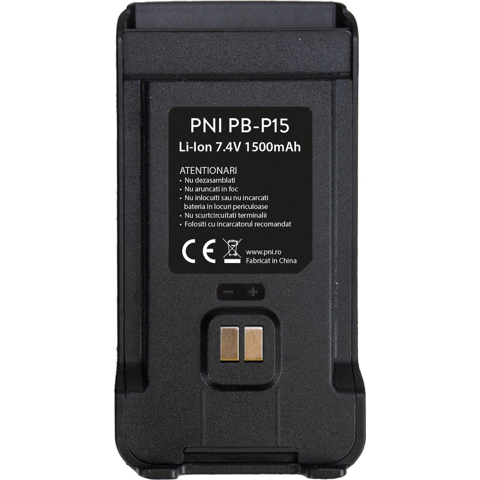 PNI Akku PB-P15 Li-Ion 1500 mAh für VHF/UHF P15UV, Walkie-Talkie Zubehör