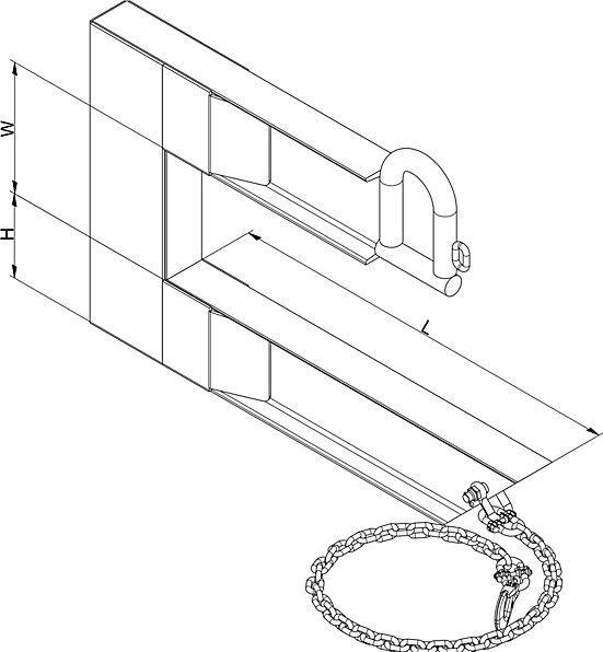 Actual product image kaiserkraft Pipe laying hooks