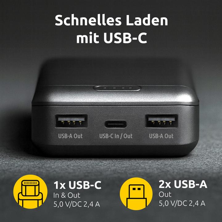 Actual product image Intenso Powerbank B10000 10000mAh schwarz (10000 mAh, 12 W, 12 Wh)