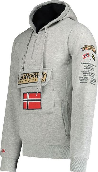 Actual product image Geographical Norway 3/4 Gymclass sweatshirt 100 M WU4184H/GN B-Grey