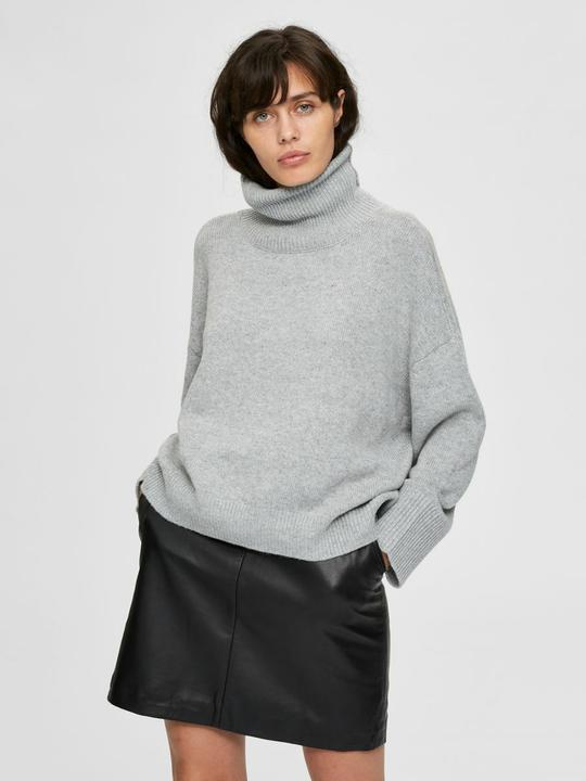 Image du produit Selected Pull à col roulé de forme Boxy (XL)