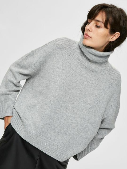 Image du produit Selected Pull à col roulé de forme Boxy (XL)