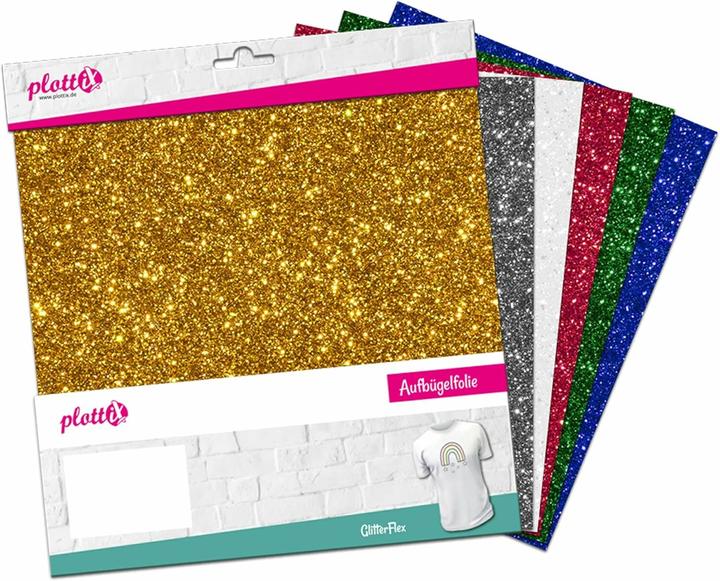 Actual product image PlottiX GlitterFlex Bundle 30cm x 30cm (6 foils)