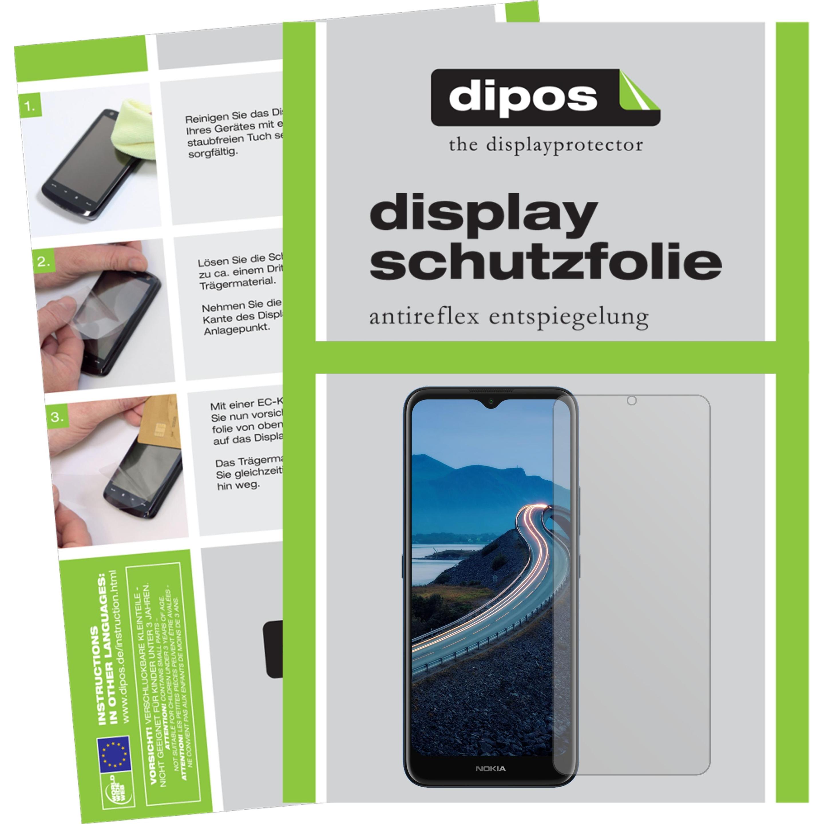 Dipos Displayschutzfolie Antireflex (2 Stück, Nokia C5 Endi), Smartphone Schutzfolie, Transparent