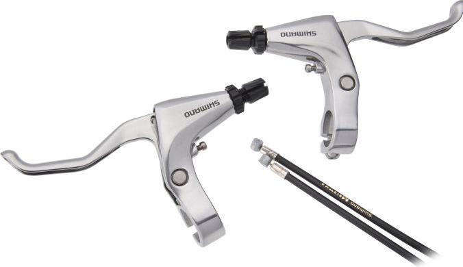 Shimano Brake lever BL-R780 pair for straight handlebars silver Box